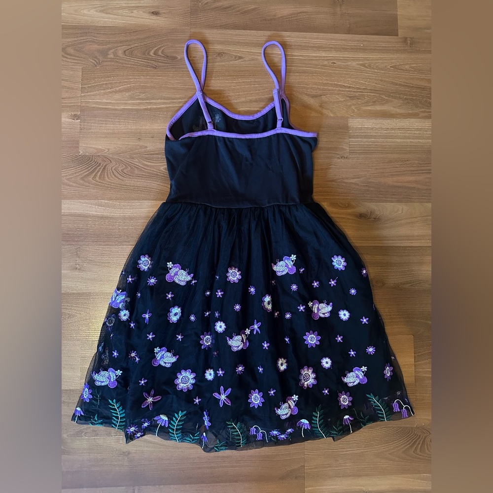 Disney Black and Purple Floral Minnie Mouse Dress - Picture 11 of 11